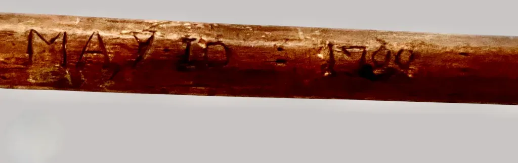 18th. century Wooden Measure, Dated May 10, 1700