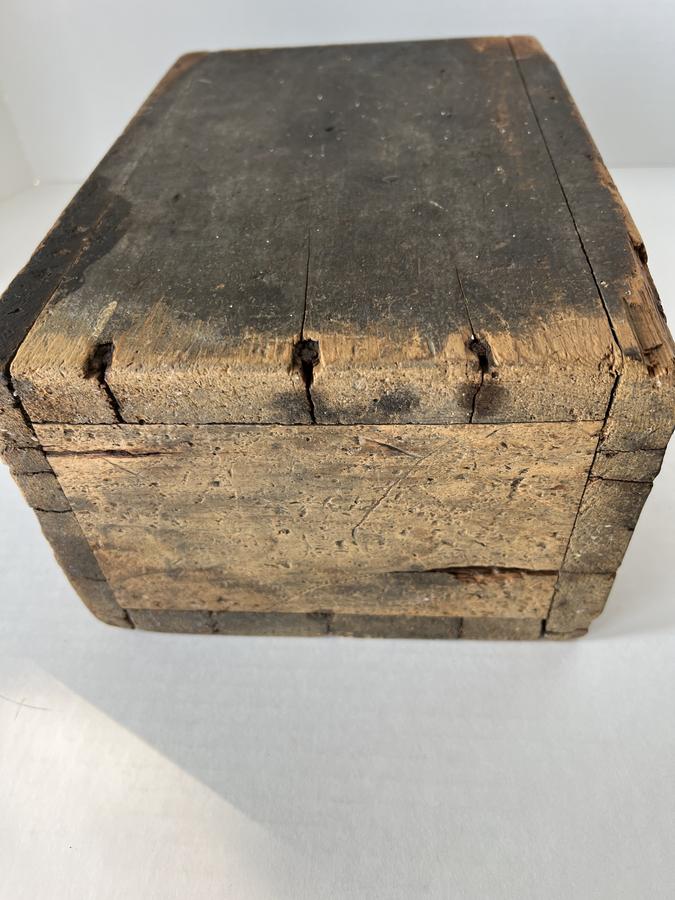 Early 19th. c. Painted Wall Box