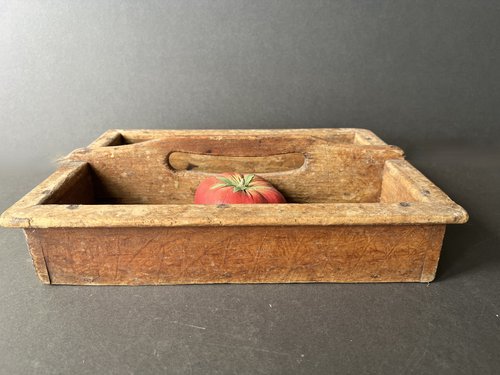 19th. c. Red Painted Table Box