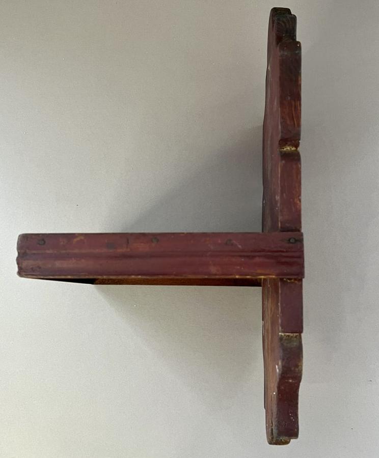 Red Painted, New England Spoon Rack