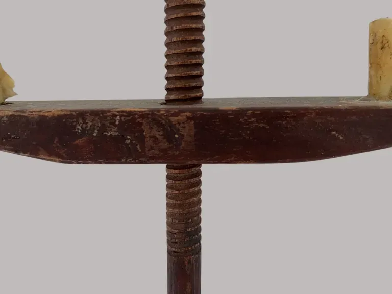 Early 19th. c. American Wooden Table Light