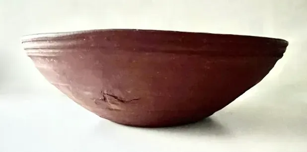 Small, Red Painted Beehive Bowl
