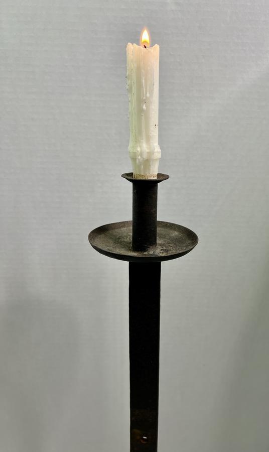 19th. century, Iron Adjustable Floor Light