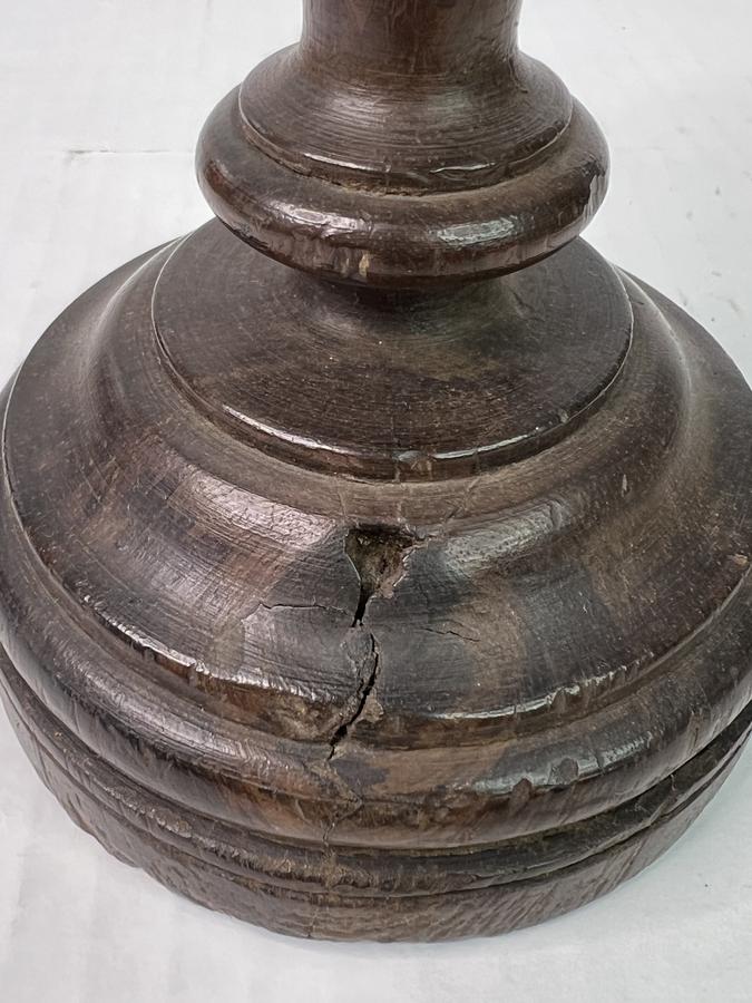 18th. century Wooden Table, Candle Holder