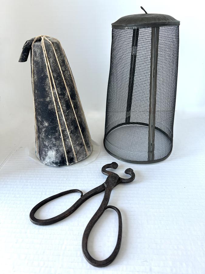 Sugar Cones, Sugar Cover, Sugar Cutters and Tray