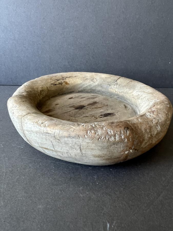 Treenware, Round, Late 19th. century Soap Dish