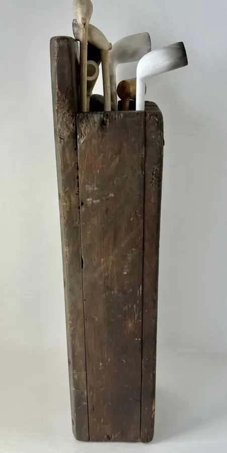 American 18th. c. Primitive Pipe Box/Splint Box