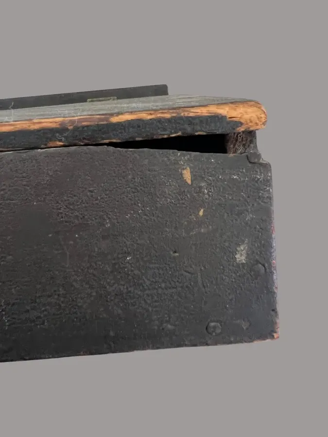 Small Sized, 19th. c. Painted Slant Lid Desk Box