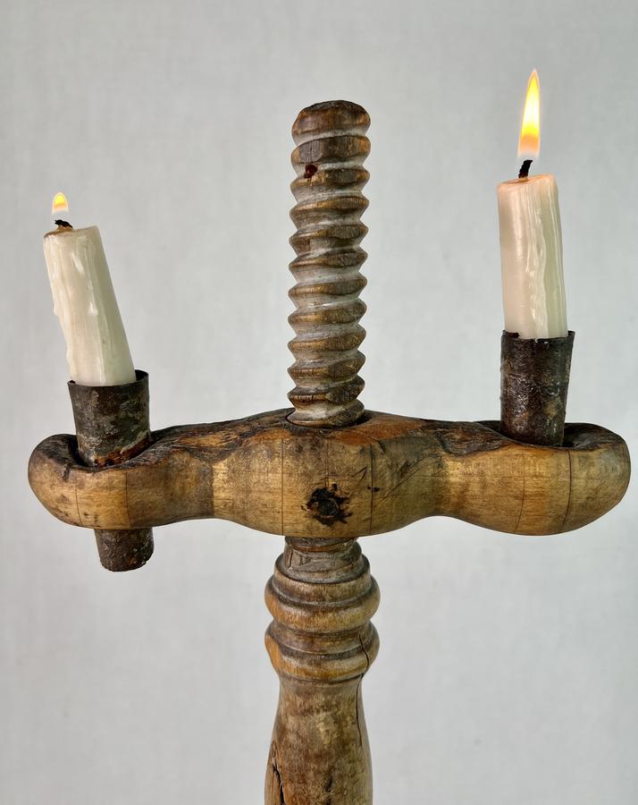 Exceptional mid 19th. c. Double Light, Floor Light