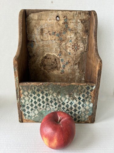 Fabulous Wall Papered Wall Box, American