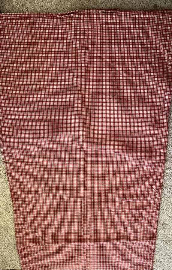Red/Cream Homespun, Linen