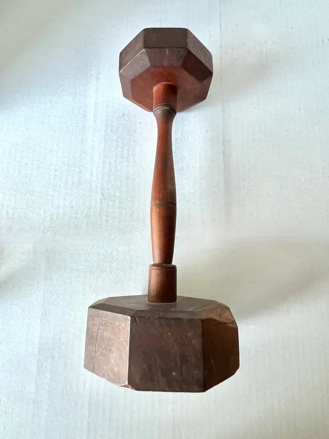 American, Wooden Betty Lamp Tidy