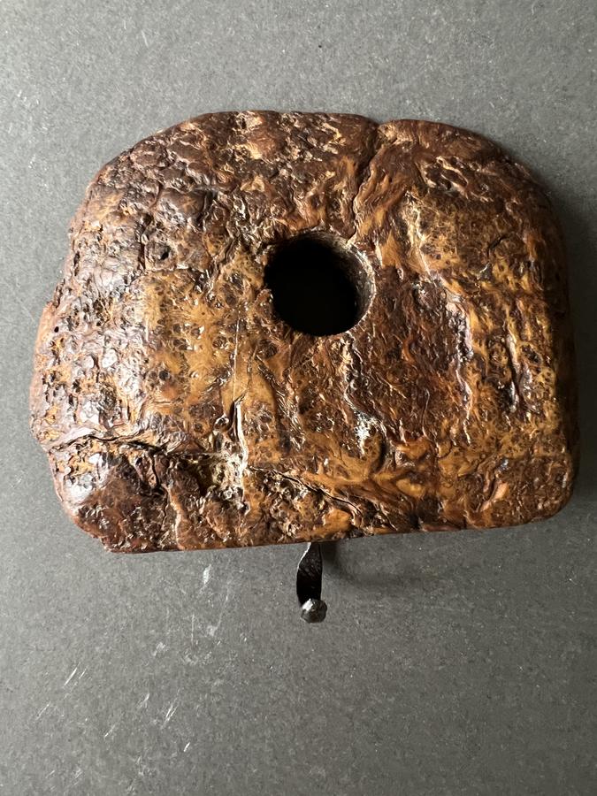 Fabulous 18th. century Burl Finger Light