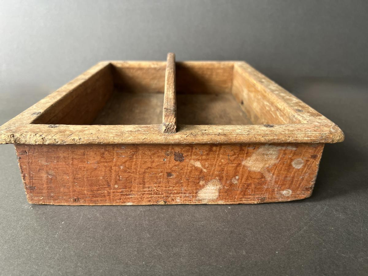 19th. c. Red Painted Table Box