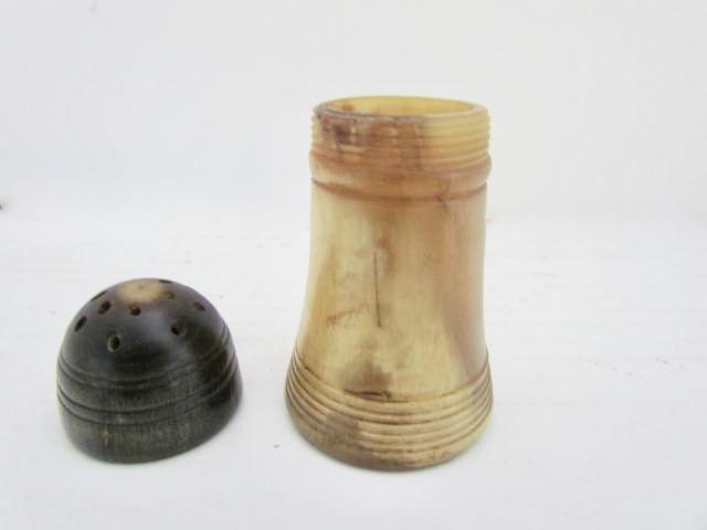 19th. century Horn Salt/Spice Shaker