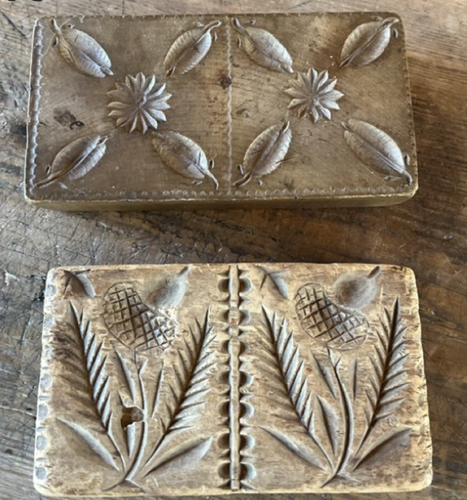 Two Early American Butter Prints