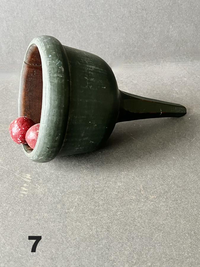 Excellent Painted Treen Funnel