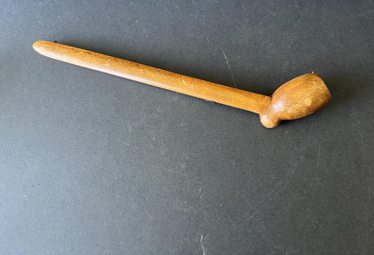 19th. century Signed Wooden Pipe Case
