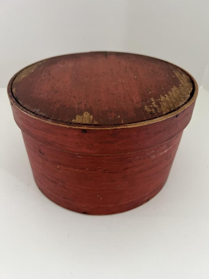 Cherry Red Painted Pantry Box