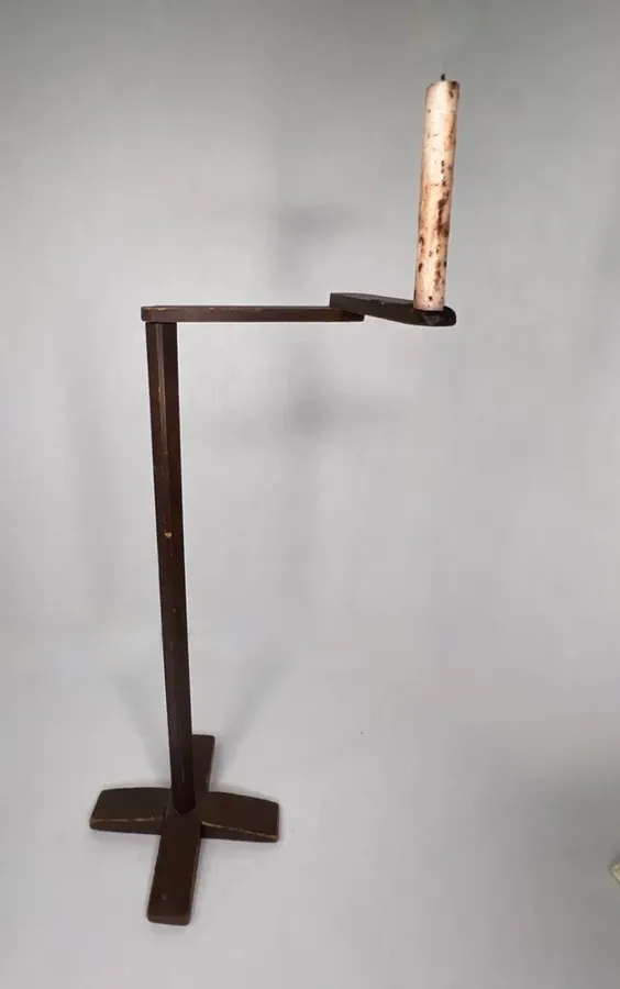 American, Retractable Arm Wooden Table Light