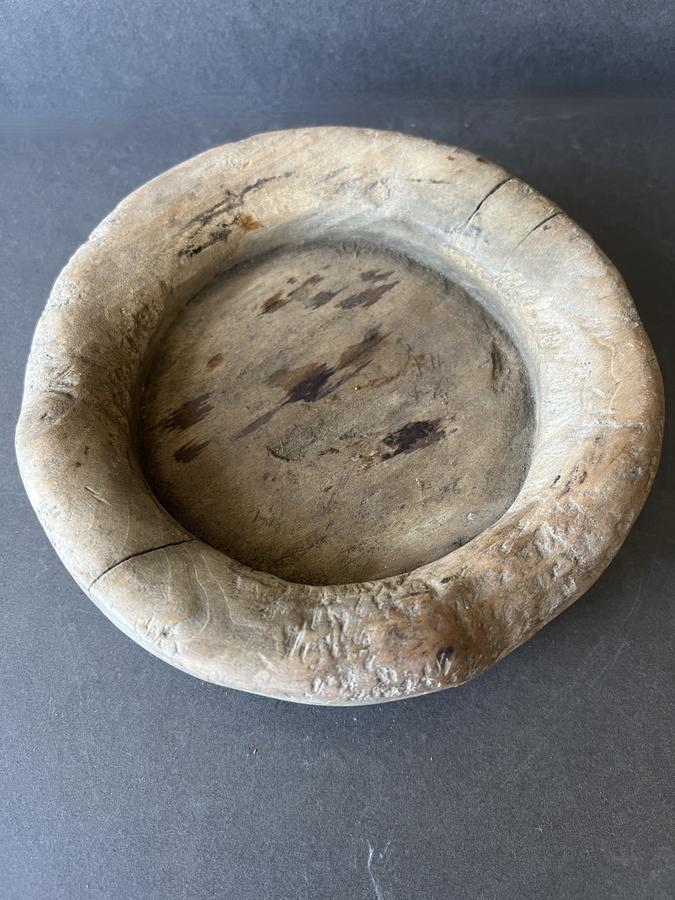 Treenware, Round, Late 19th. century Soap Dish
