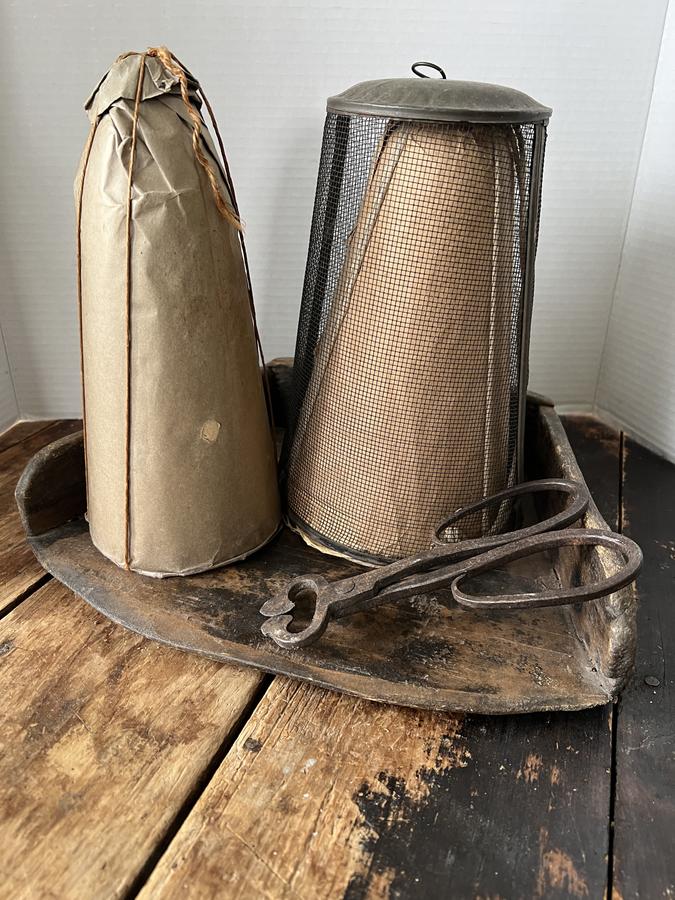 Sugar Cones, Sugar Cover, Sugar Cutters and Tray