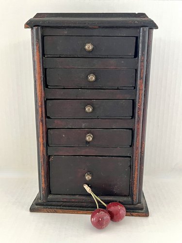 Small Painted Case of Drawers