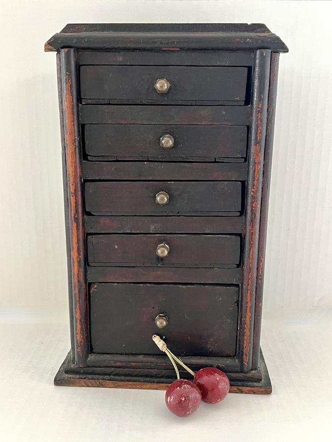 Small Painted Case of Drawers