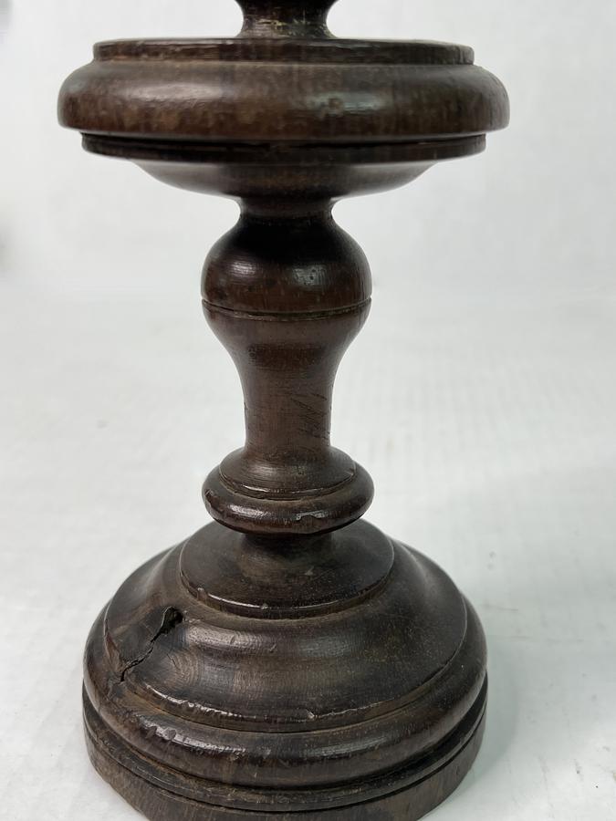 18th. century Wooden Table, Candle Holder