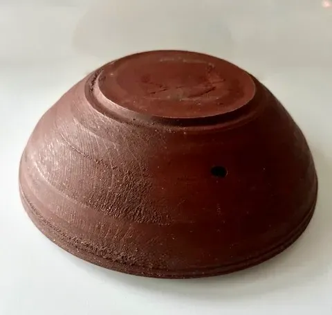 Small, Red Painted Beehive Bowl