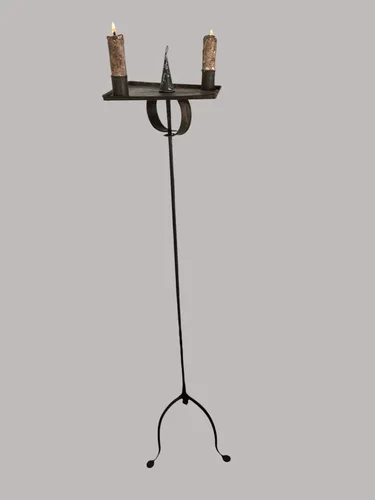 Make Do, 19th. century Two Candle Floor Light