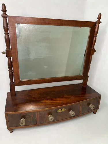 Federal Period Dresser Box w/Swivel Mirror