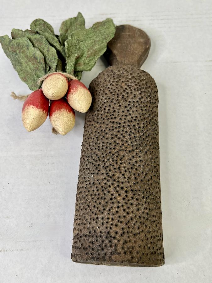 Punched Tin Grater, Lollipop Top