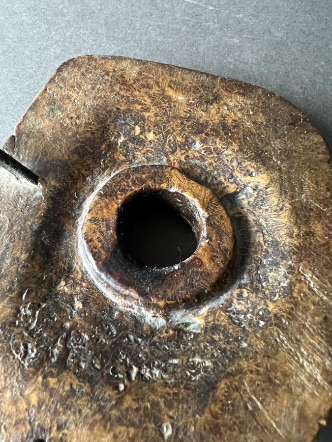 Fabulous 18th. century Burl Finger Light