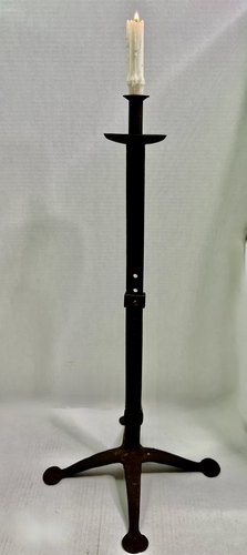 19th. century, Iron Adjustable Floor Light