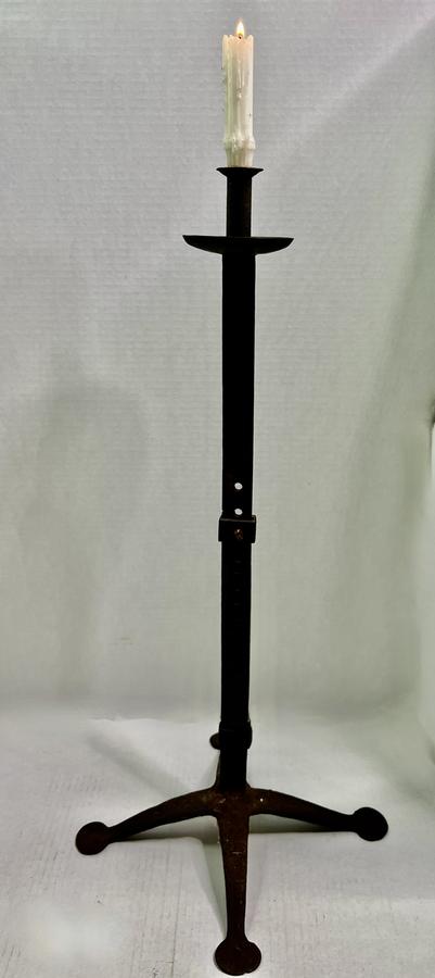 19th. century, Iron Adjustable Floor Light