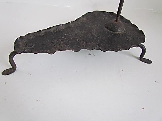 18th. century Adjustable Betty Lamp/Whale Oil Lamp