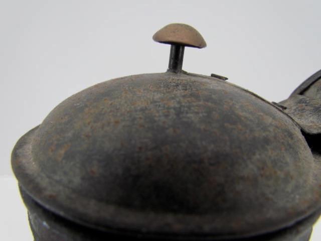 19th. c. Punched Tin Goose Necked Coffee Pot