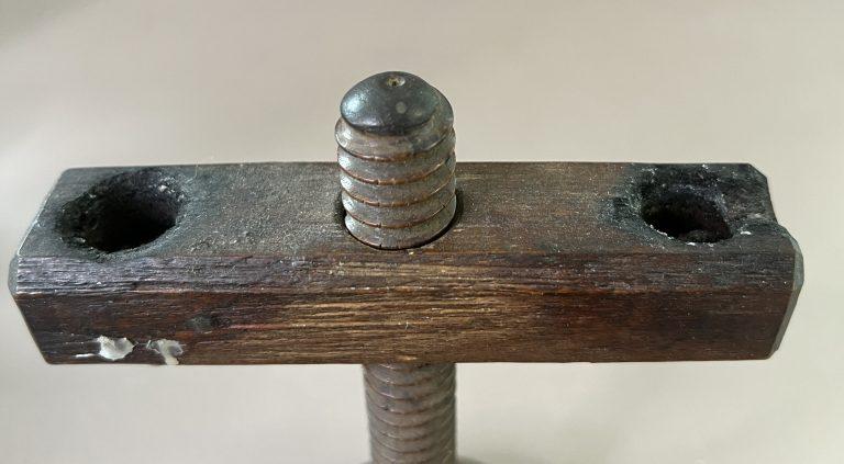 8 3/4", 19th. century Wooden Table Light