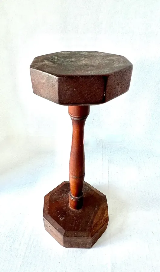 American, Wooden Betty Lamp Tidy