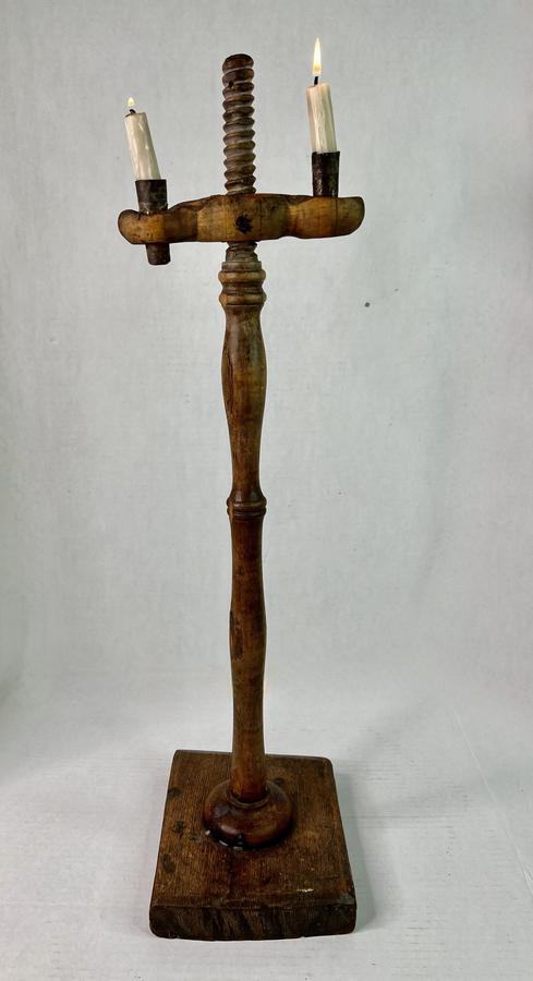 Exceptional mid 19th. c. Double Light, Floor Light