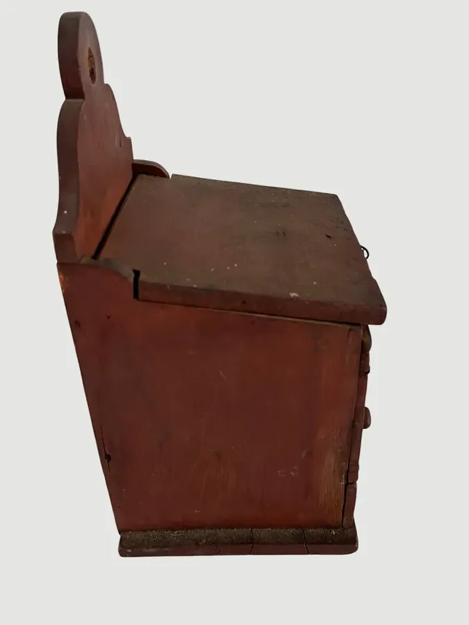 American, 1820 Bittersweet Painted Wall Box