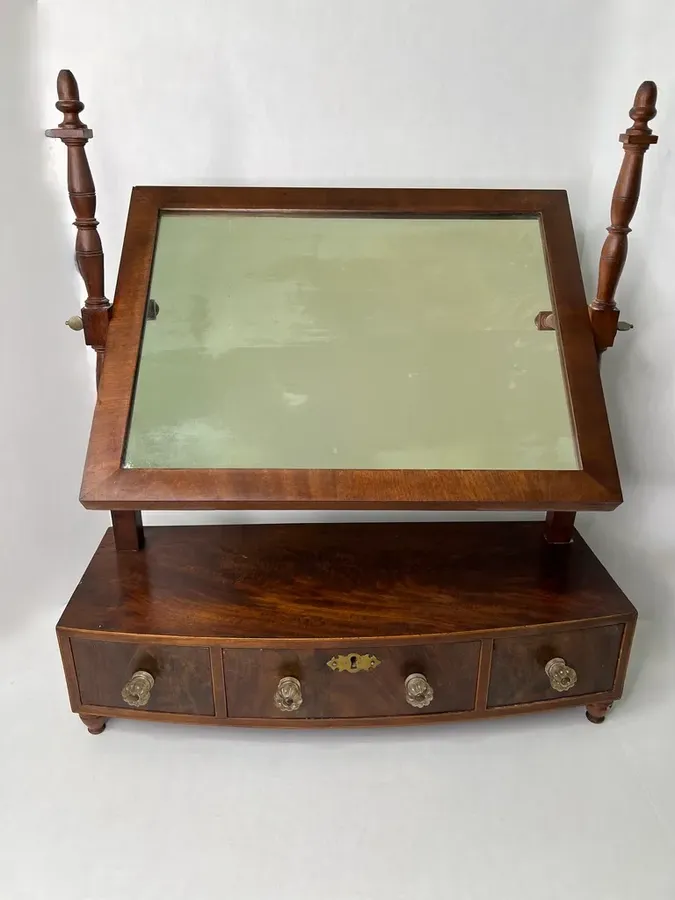 Federal Period Dresser Box w/Swivel Mirror