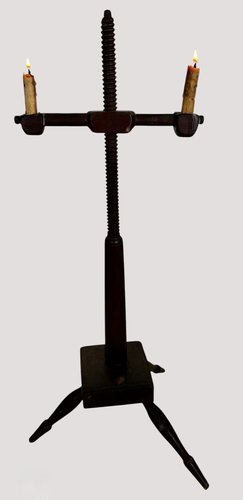 American Painted Double Candle Floor Light