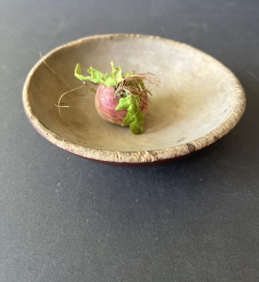 Small, 5 Inch Red Painted Bowl