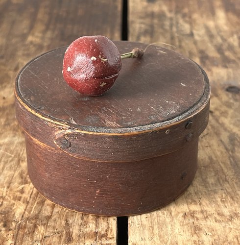 Small, Red Painted Top of Stack Pantry