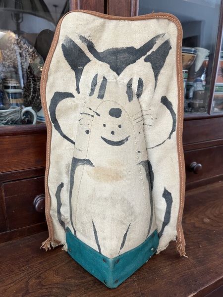Vintage Folky Carnival Knockdown Kitty Cat