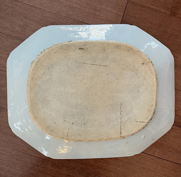 Early 19th C. Heavy Blue Canton Platter