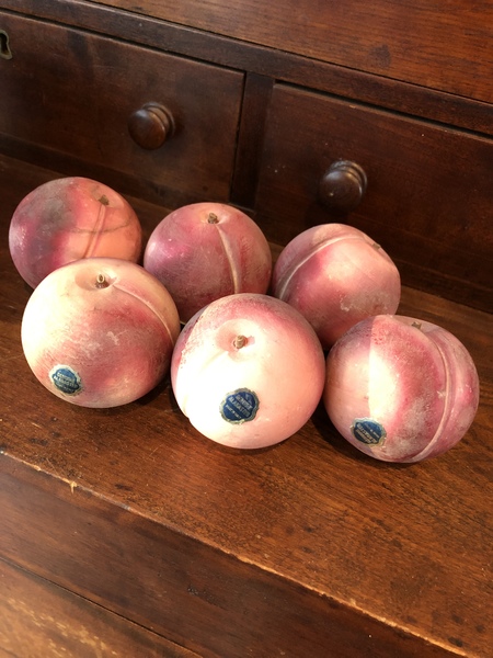 Nice Group of Large Early Stone Fruit Peaches (6)