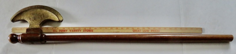 PUNXSUTAWNEY (PA) FOLKY AXE, MASONIC?, ORIG. PAINT